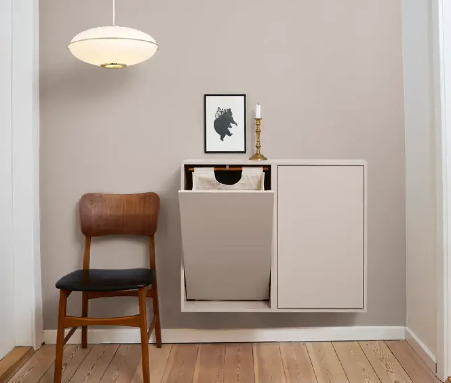 ReCollector - Vasketøjskurv, Silver Cloud Grey, bæredygtig