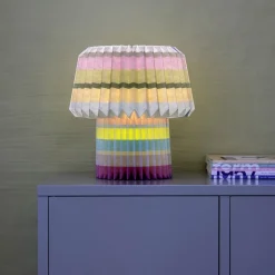 Remember - Bordlampe i papir - Anna stripes