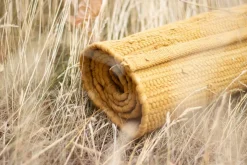 Rug Solid - Bomuldstæppe, amber - 60x90 cm.