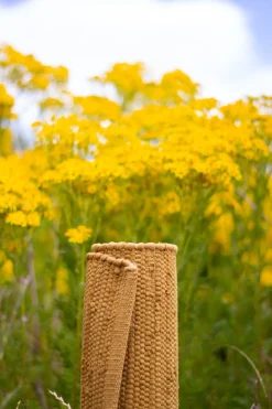 Rug Solid - Bomuldstæppe, amber - 60x90 cm.