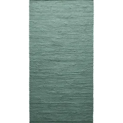 Rug Solid - Bomuldstæppe, jade - 75x200 cm.