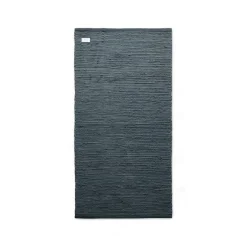 Rug Solid - Bomuldstæppe, steel grey - 60x90 cm.