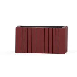 SQUARELY COPENHAGEN - Plantekasse - Unfold WIDE - Terracotta Red - 77 x 33 x 40 cm