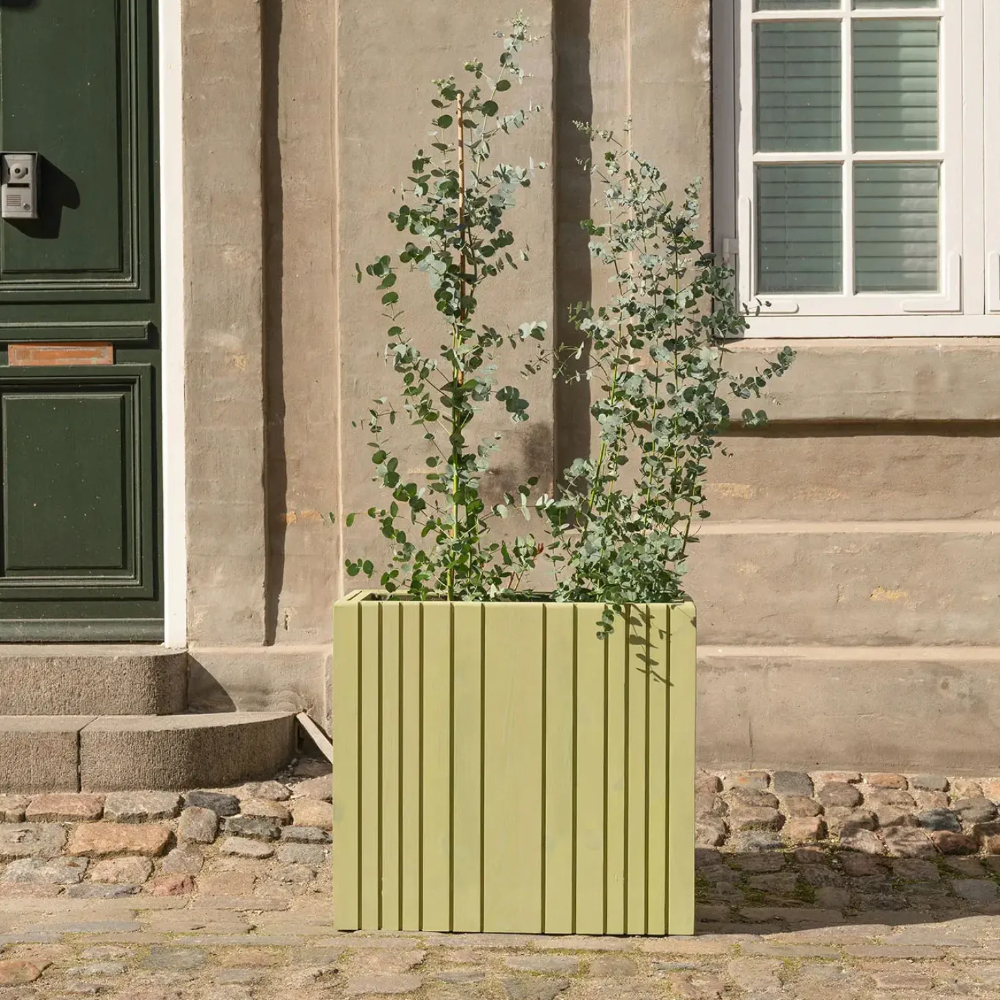 SQUARELY COPENHAGEN - Plantekasse - Unfold WIDE TALL - Rød - 77 x 33 x 70 cm