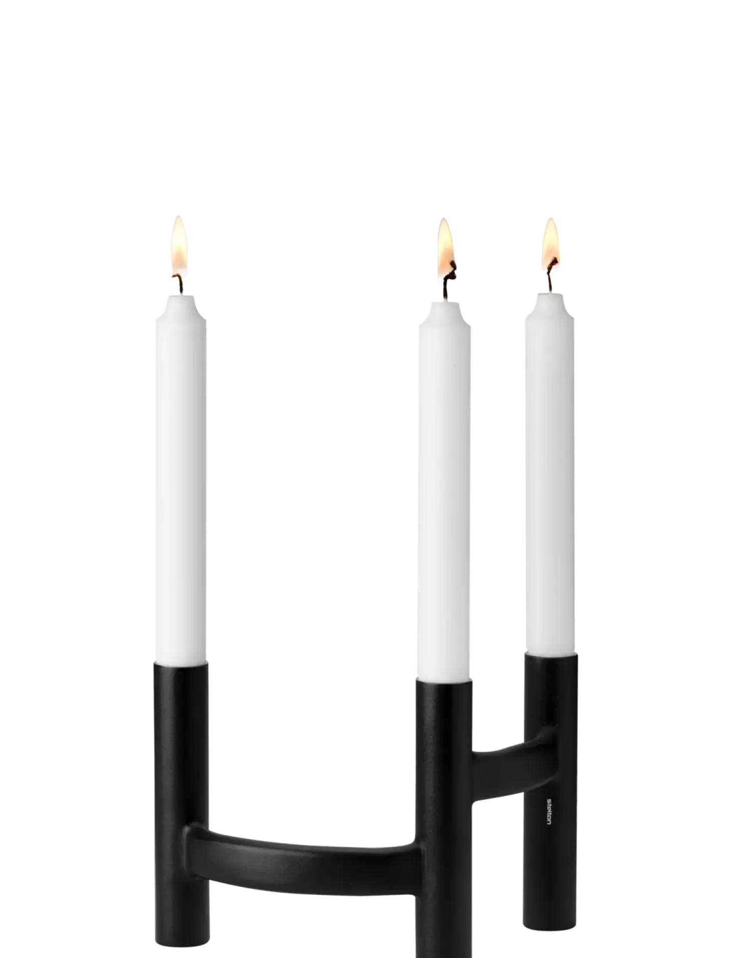Stelton - Ora trearmet lysestage black