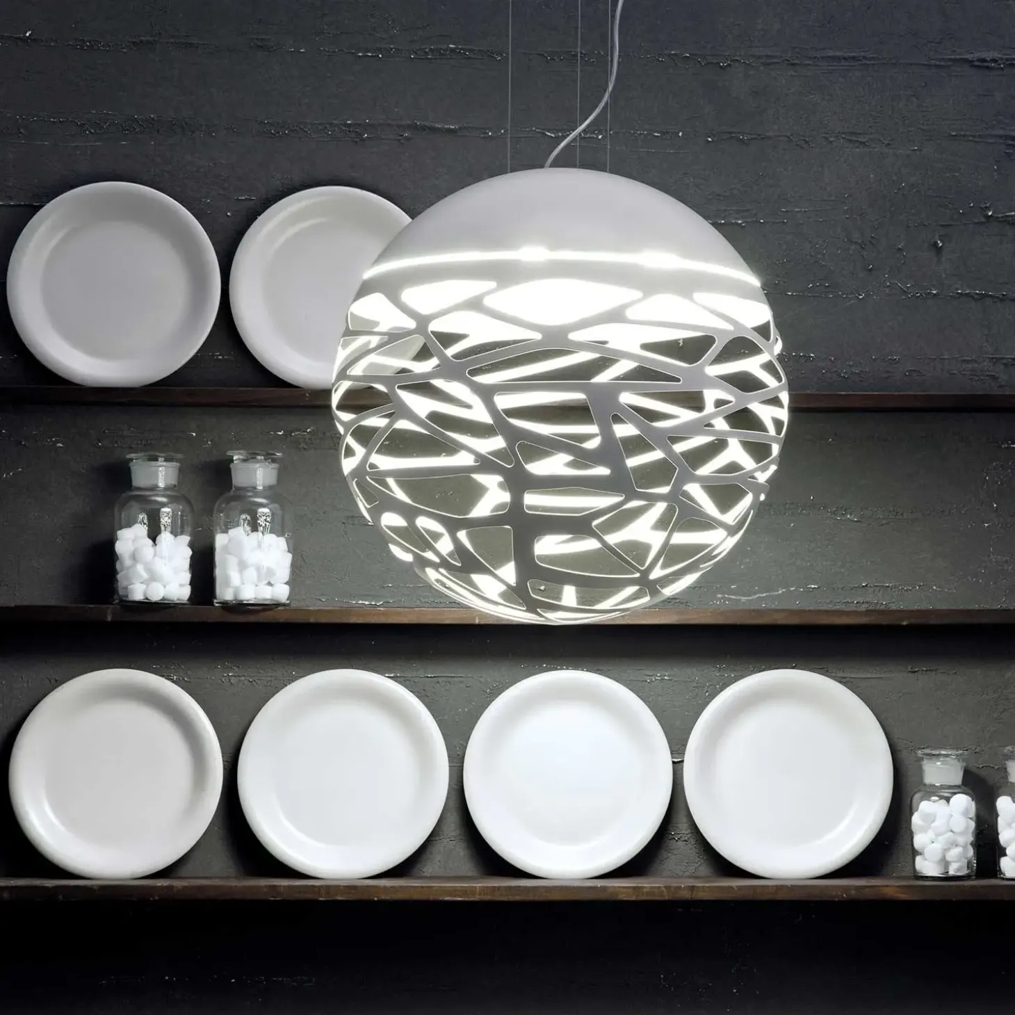 Studio Italia design - Kelly Sphere lampe small - Hvid