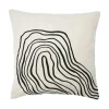 Svanefors - Curve Pudebetræk - Black/white 45x54cm