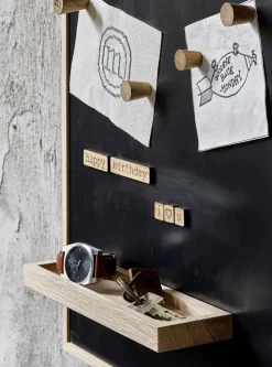 The Oak Men - Notice Shelf - Small - Dark Oak