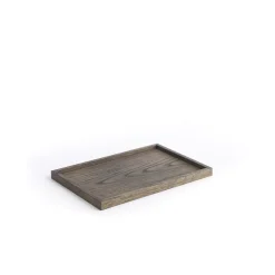 The Oak Men træbakke - Square Tray Medium - Sort olieret eg
