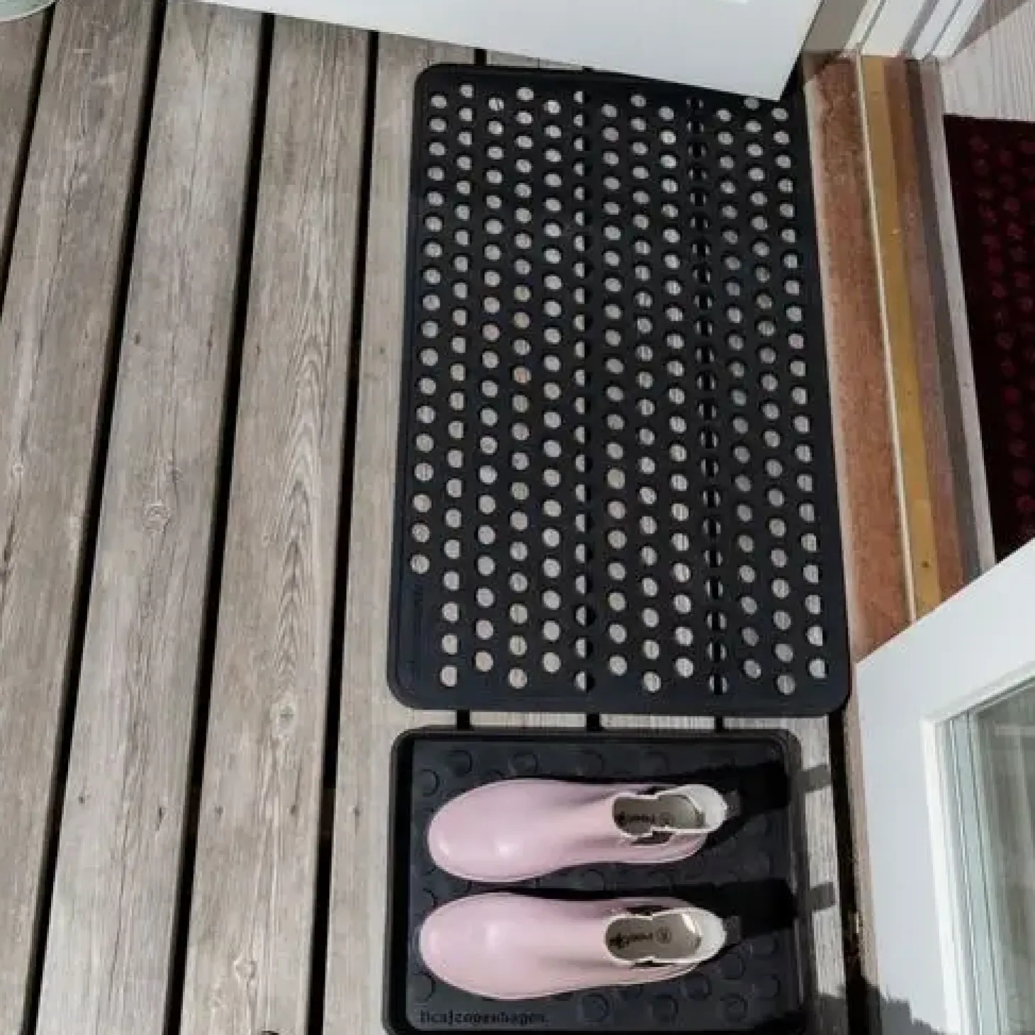 Tica Copenhagen - Dørmåtte i small - Dot design - Gummi - Small