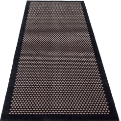 Tica Copenhagen - Løber - Dot - Sort/Sand - 100x300 cm