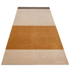 Tica Copenhagen - Løber - Stripes Horizon - Ivory-Dijon-Brown - 90x200 cm