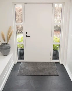 Tica Copenhagen - Smudsmåtte / Dørmåtte - Steelgrey/Grå - 90x130 cm