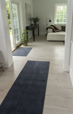 Tica Copenhagen - Smudsmåtte - Ensfarvet - Grå - 67x200 cm