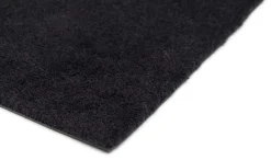 Tica Copenhagen - Smudsmåtte - Ensfarvet - sort - 67x200 cm