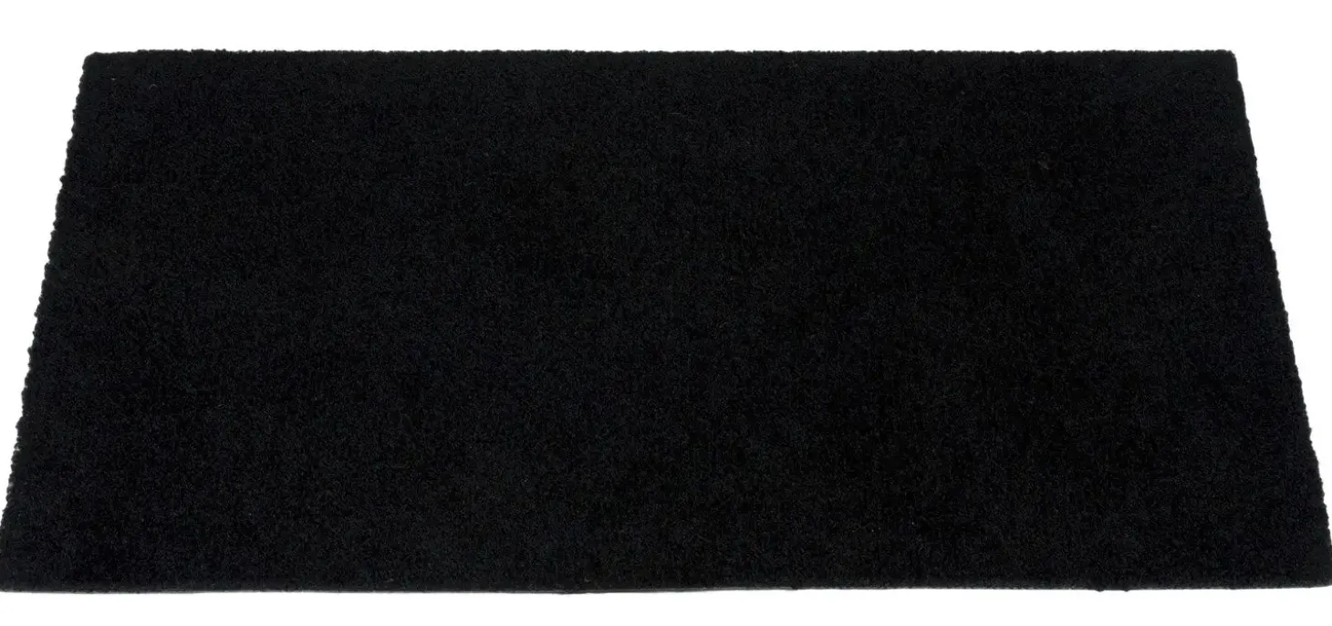 Tica Copenhagen - Smudsmåtte - Ensfarvet - sort - 60x90 cm