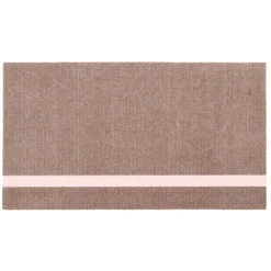 Tica Copenhagen - Smudsmåtte - Stripes Vertical - Lyserød/Sand - 40x60 cm