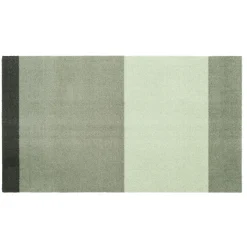 Tica Copenhagen - Smudsmåtte - Stripes Horizon - Lysegrøn/Støvet/Mørkegrøn - 40x60 cm