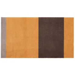 Tica Copenhagen - Smudsmåtte - Stripes Horizon - Dijon/Brun/Sand - 60x90 cm