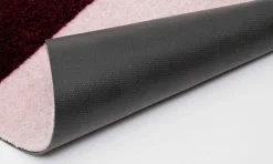 Tica Copenhagen - Smudsmåtte - Stripes Horizon - Bordeaux/Rose/Sand - 67x120 cm