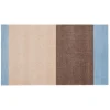 Tica Copenhagen - Smudsmåtte - Stripes Horizon - Lyseblå/Ivory/Sand - 40x60 cm