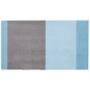 Tica Copenhagen - Smudsmåtte - Stripes Horizon - Blå/Steelgrey - 40x60 cm