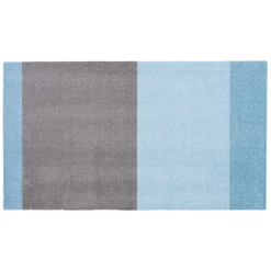 Tica Copenhagen - Smudsmåtte - Stripes Horizon - Blå/Steelgrey - 40x60 cm