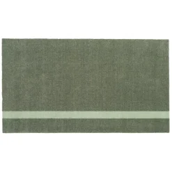 Tica Copenhagen - Smudsmåtte - Stripes Vertical - Lysegrøn/Støvet - 90x200 cm