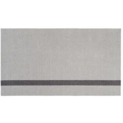 Tica Copenhagen - Smudsmåtte - Stripes Vertical - Lysegrå/Steelgrey - 67x120 cm