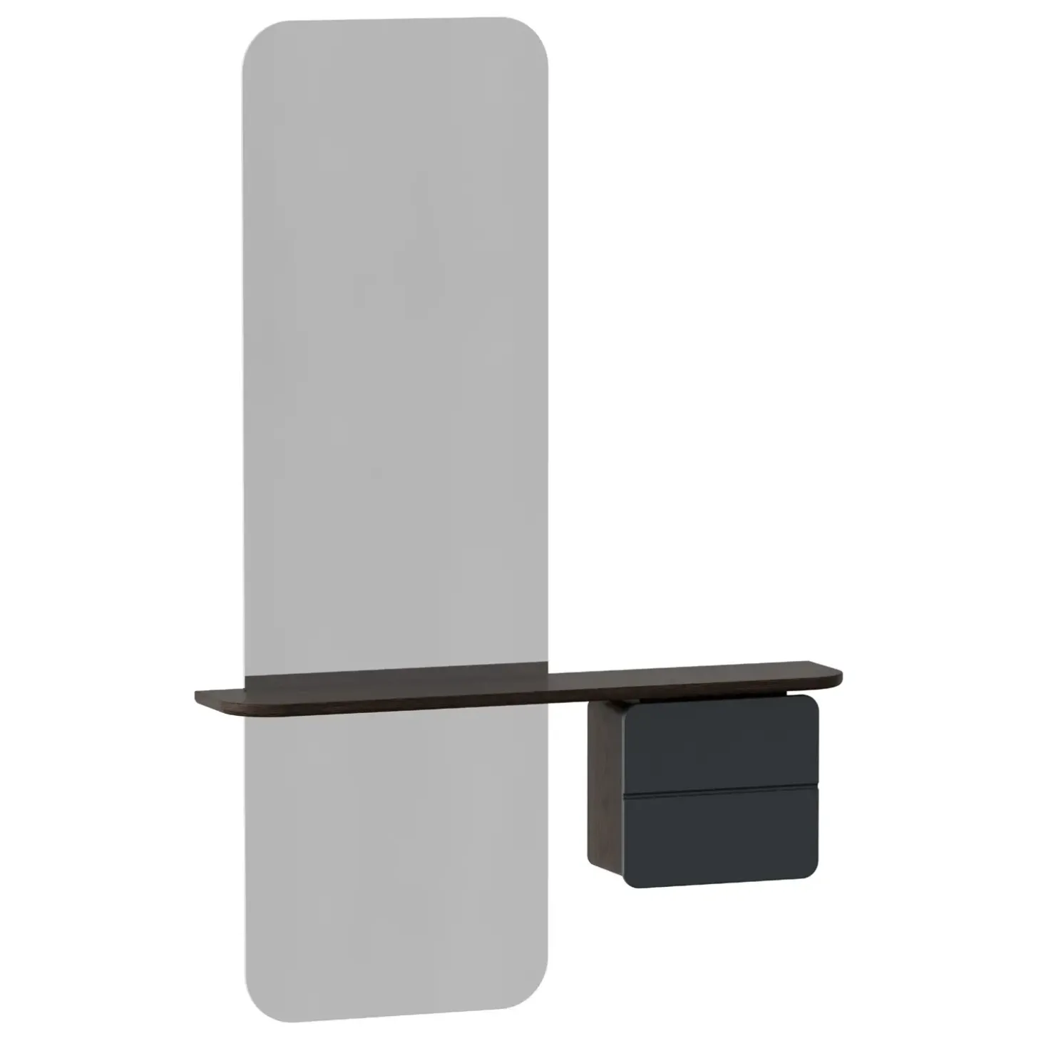 Umage - Entrespejl - One More Look - Grå og mørk eg - Anthracite grey/dark oak