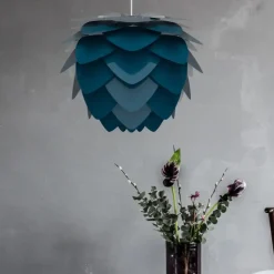Umage - Lampe - Aluvia Pendel - Petrol blue - Medium Ø59 cm