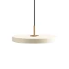 Umage - Loftlampe pendel - Asteria - Messing/Hvid - Pearl white - Mini Ø31 cm