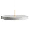 Umage - Loftlampe pendel - Asteria pendel m/ messingtop - Nuance mist/Hvid - Medium Ø43 cm
