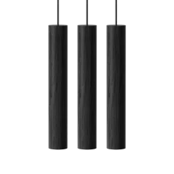 Umage - Pendel Lamper Chimes Cluster - 3 stk. - Black oak/Sort eg