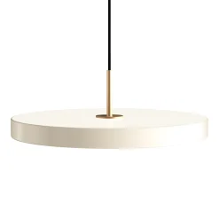 Umage - Pendel m/ messingtop - Asteria - Pearl white - Medium Ø43 cm