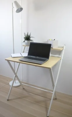 UNILUX - Folde bord - HOMY - Bøg/Hvid