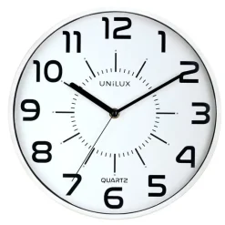 UNILUX - Væg Ur - POP UR - QUARTZ SYSTEM - HVID