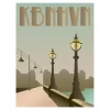 VISSEVASSE - Dronning Louises Bro plakat - 30x40 cm