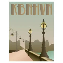 VISSEVASSE - Dronning Louises Bro plakat - 30x40 cm