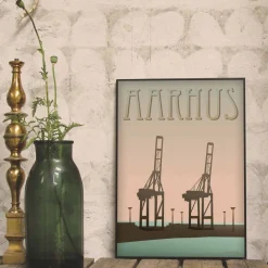 VISSEVASSE - Havnen plakat - 30x40 cm