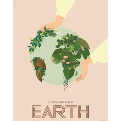 ViSSEVASSE - I love mother earth - 30 x 40 cm