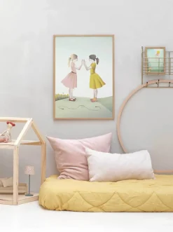 VISSEVASSE - Plakat - Hand-Clapping Girls - 50x70 cm