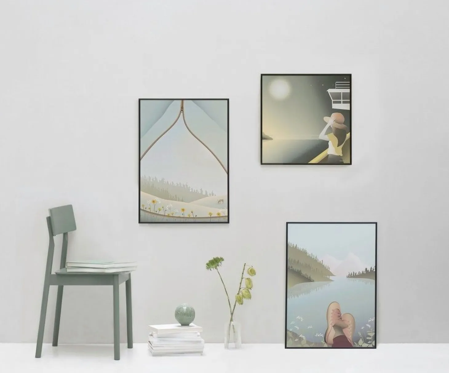 ViSSEVASSE - Plakat "Moonlight Moment" - 40x40 cm