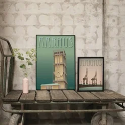 VISSEVASSE - Rådhuset plakat - 50x70 cm