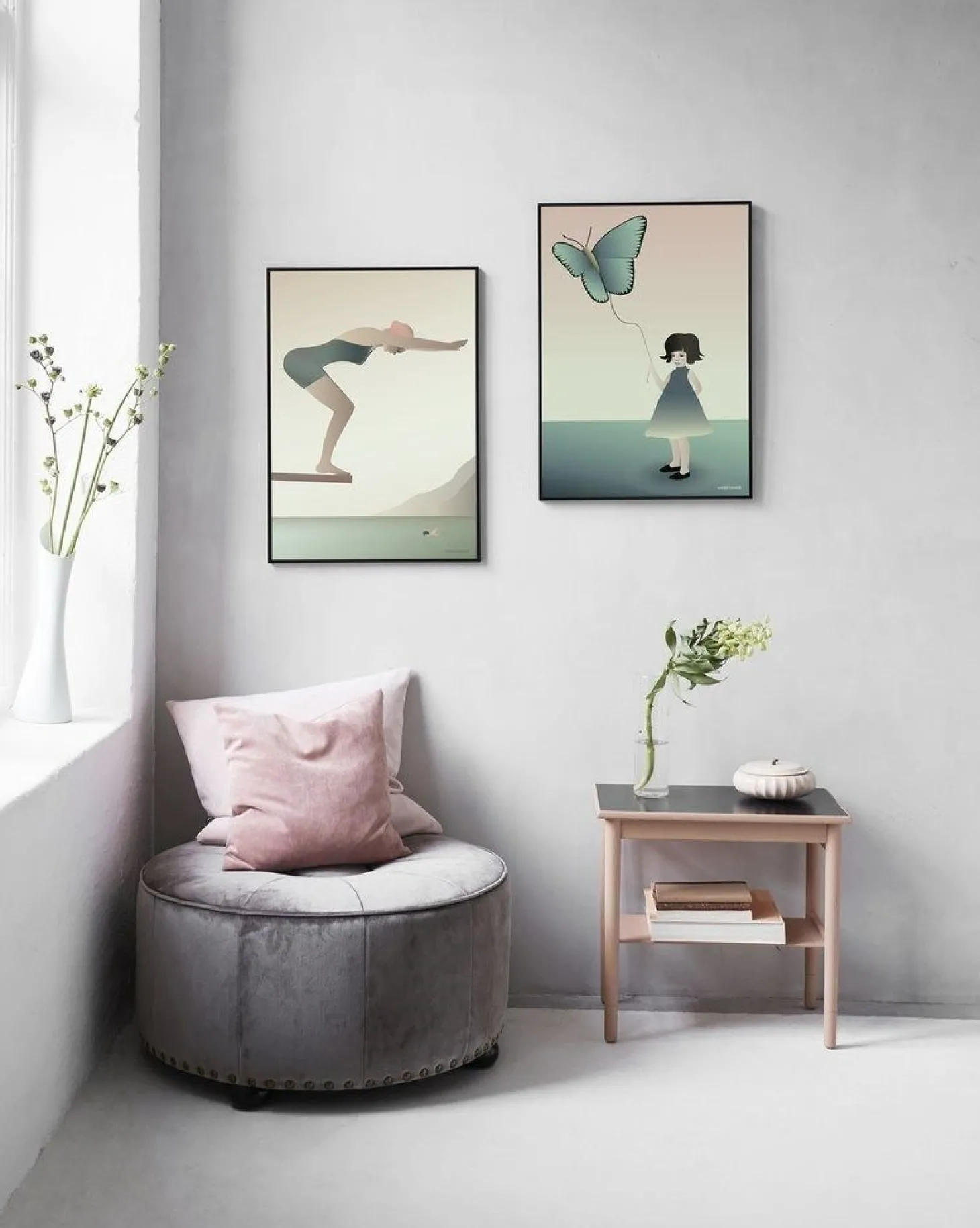ViSSEVASSE - The Girl With The Butterfly (50x70 cm)
