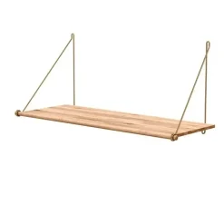 We Do Wood - Hylde - Loop Shelf - bambus og messing