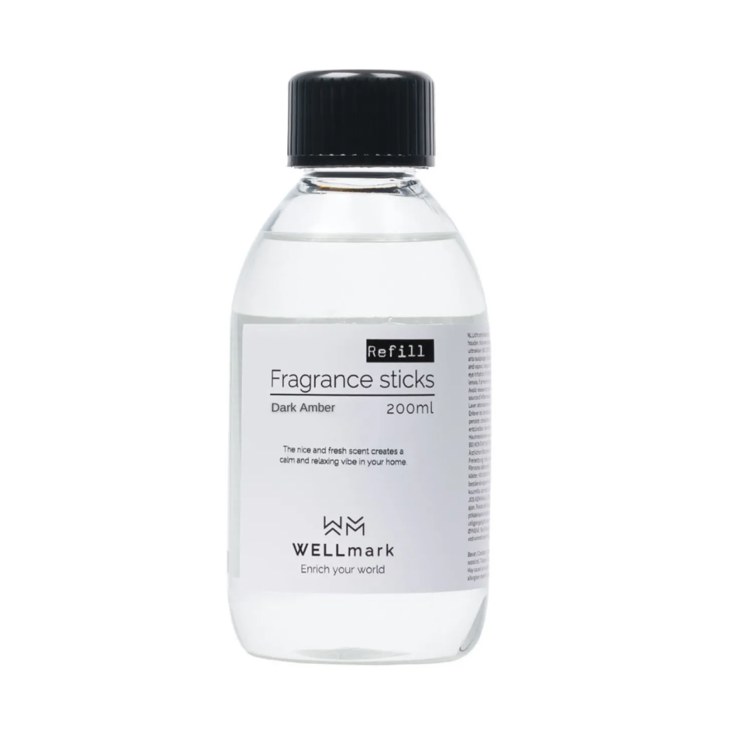 WELLmark - Refill bottle fragrance sticks dark amber