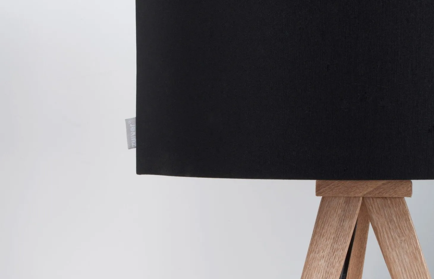 Zuiver - Bordlampe TRIPOD WOOD - Sort