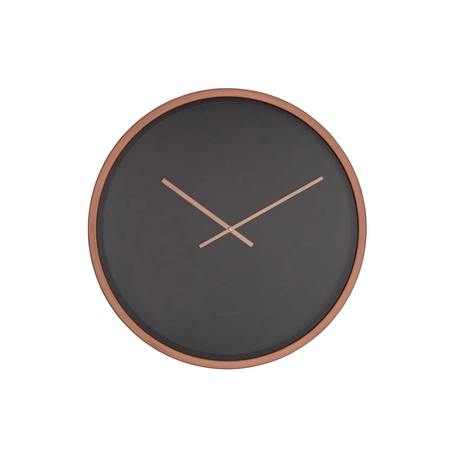 Zuiver - Ur - CLOCK TIME BANDIT - Sort/COPPER - sort/kobber, ø 60 cm.